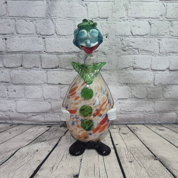 MCM Other - Vintage Murano Art Glass hand blown MCM Clown decanter